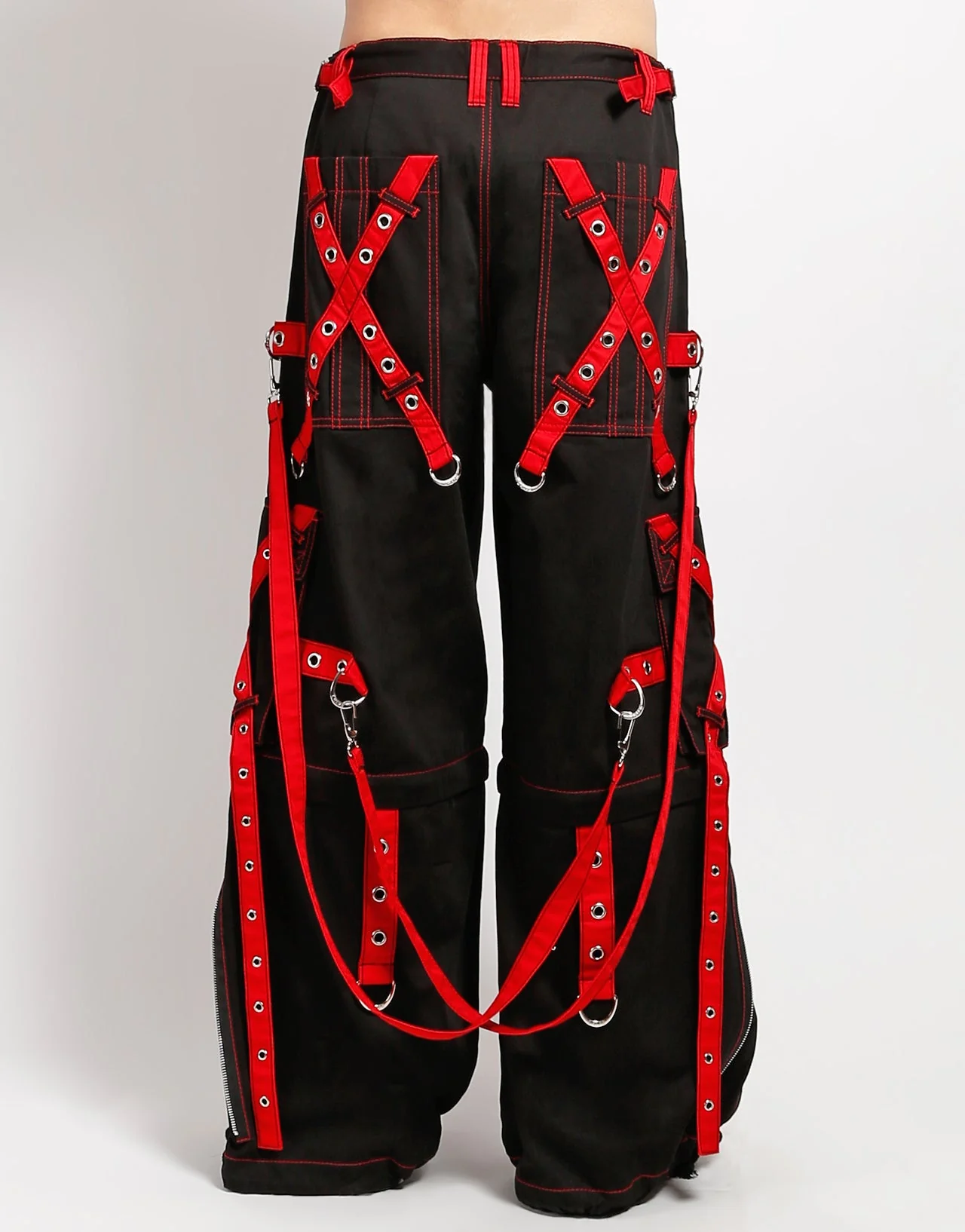 X-STRAP ZIP OFF PANT BLACK/RED - Image 8