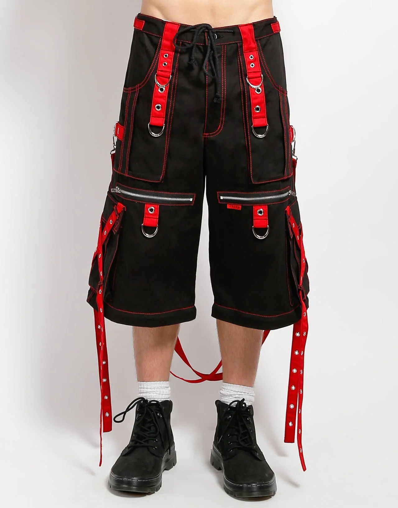 X-STRAP ZIP OFF PANT BLACK/RED - Image 9