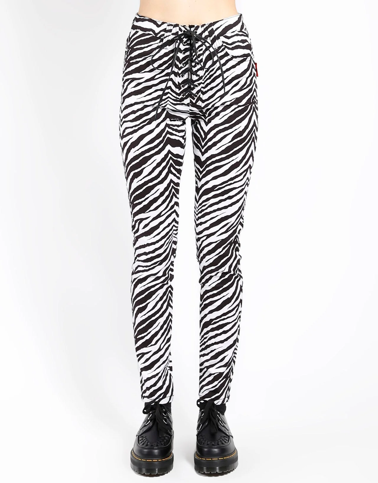HIGH WAIST TIE UP PANT ZEBRA