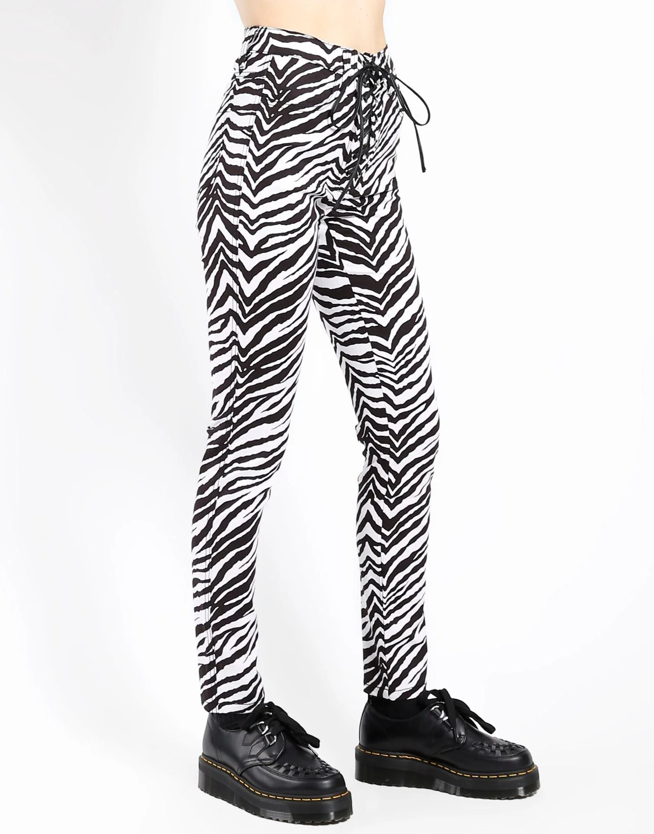 HIGH WAIST TIE UP PANT ZEBRA - Image 3