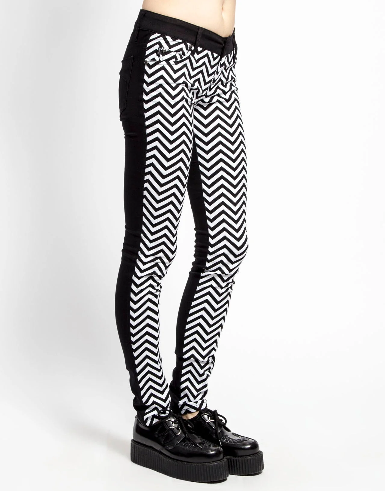 ZIG ZAG SPLIT FRONT SKINNY - Image 3